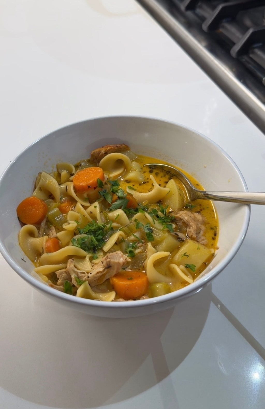 Creamy Chicken Noodle&nbsp;Soup
